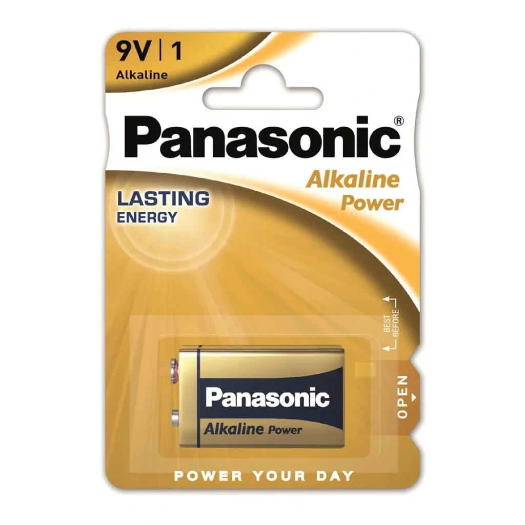 Батарейка Panasonic ALKALINE POWER 6LR61 BLI 1 ALKALINE, 6LR61REB/1BP